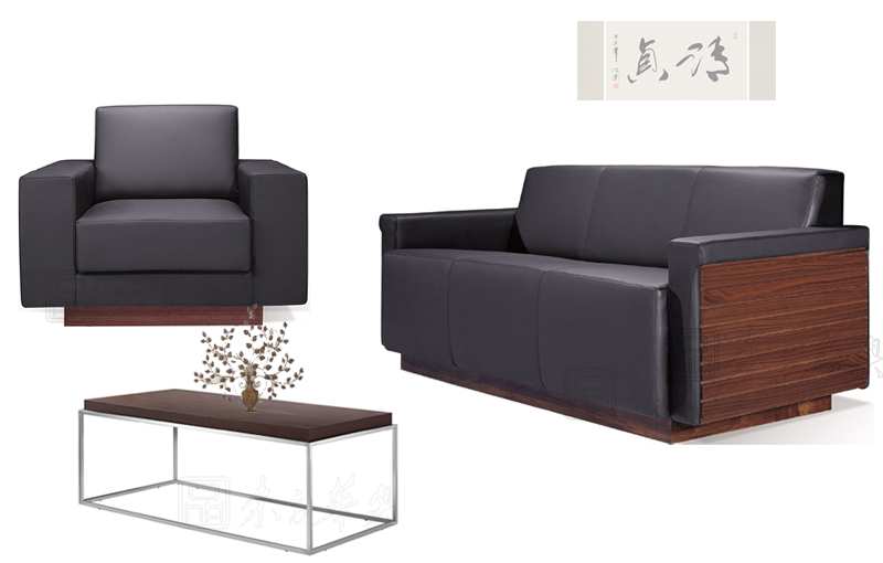 現代真皮沙發